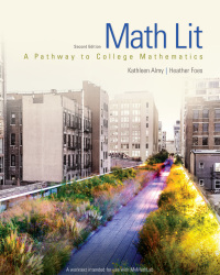 Cover image: Math Lit: A Pathway to College Mathematics 2nd edition 9780134433110
