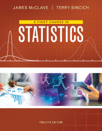 Cover image: A First Course in Statistics 12th edition 9780134080628