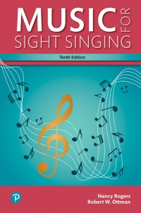 Cover image: Music for Sight Singing 10th edition 9780134475455