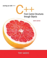 Cover image: MyLab Programming with Pearson eText Access Code for Starting Out with C   from Control Structures to Objects 9th edition 9780134484198