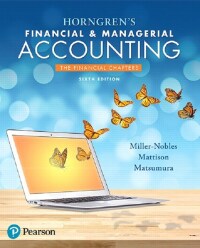 Cover image: Horngren's Financial & Managerial Accounting 6th edition 9780134486840