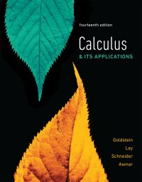 Cover image: Calculus & Its Applications 14th edition 9780134437774