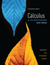 Cover image: Calculus & Its Applications, Brief Version 14th edition 9780134437781