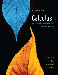 Cover image: Calculus & Its Applications, Brief Version 14th edition 9780134437781