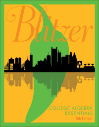Cover image: College Algebra Essentials 5th edition 9780134469294