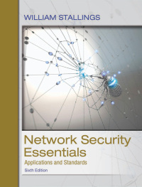 Cover image: Network Security Essentials 6th edition 9780134527338