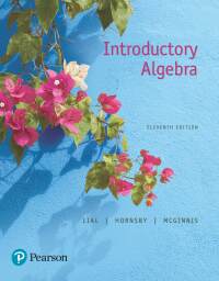 Cover image: Introductory Algebra 11th edition 9780134474083