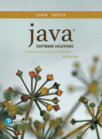 Cover image: Java Software Solutions 9th edition 9780134462028