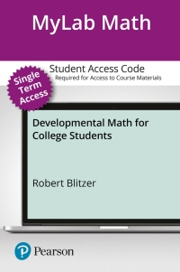 Cover image: Developmental Mathematics- 12 Week Access Card 1st edition 9780134582696
