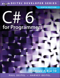 Cover image: C# 6 for Programmers 6th edition 9780134596327