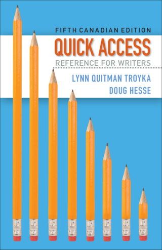 Cover image: Quick Access: Reference for Writers (Canadian Edition) 5th edition 9780205945696