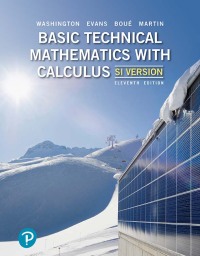 Cover image: Basic Technical Mathematics with Calculus, SI Version 11th edition 9780135309476