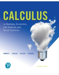 Cover image: Calculus for Business, Economics, Life Sciences, and Social Sciences 14th edition 9780134668574