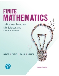 Cover image: Finite Mathematics for Business, Economics, Life Sciences, and Social Sciences 14th edition 9780134675985