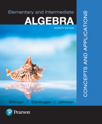 Cover image: Elementary and Intermediate Algebra 7th edition 9780134462707