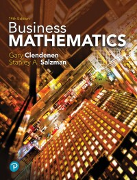 Titelbild: Business Mathematics 14th edition 9780134693323