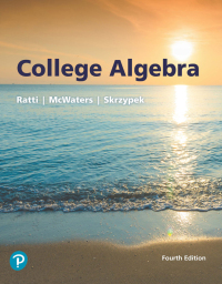Cover image: College Algebra 4th edition 9780134696485
