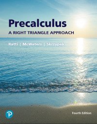Cover image: Precalculus: A Right Triangle Approach 4th edition 9780134696461