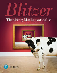 Cover image: Thinking Mathematically 7th edition 9780134683713