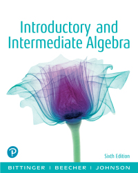 Cover image: Introductory and Intermediate Algebra 6th edition 9780134686486