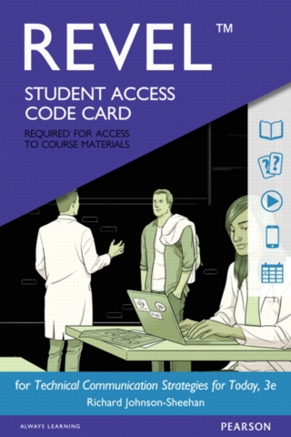 Cover image: Revel Access Code for Technical Communication Strategies for Today 3rd edition 9780134707976
