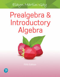 Cover image: Prealgebra & Introductory Algebra 5th edition 9780134707631