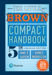 Cover image: The Little, Brown Compact Handbook, MLA Update (Canadian Edition) 5th edition 9780134682624