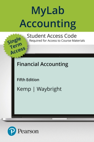 Cover image: MyLab Accounting with Pearson eText Access Code for Financial Accounting 5th edition 9780134728889