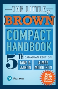 Cover image: The Little, Brown Compact Handbook, MLA Update (Canadian Edition) 5th edition 9780134682624