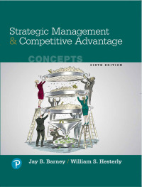 Cover image: Strategic Management and Competitive Advantage 6th edition 9780134743080