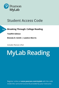 Cover image: MyLab Reading with Pearson eText Access Code for Breaking Through 12th edition 9780134751641