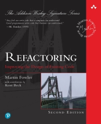 Cover image: Refactoring 2nd edition 9780134757599