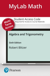 Cover image: MyLab Math with Pearson eText Access Code (24 Months) for Algebra and Trigonometry 6th edition 9780134758848
