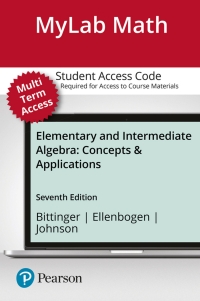 Cover image: MyLab Math with Pearson eText Access Code (24 Months) for Elementary and Intermediate Algebra 7th edition 9780134762616