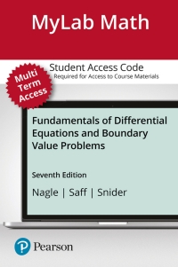 Cover image: MyLab Math with Pearson eText (up to 24 months) Access Code for Fundamentals of Differential Equations and Boundary Value Problems 7th edition 9780134764771