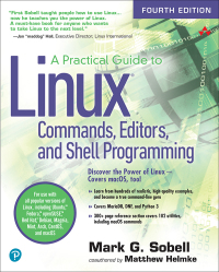 Imagen de portada: Practical Guide to Linux Commands, Editors, and Shell Programming, A 4th edition 9780134774602