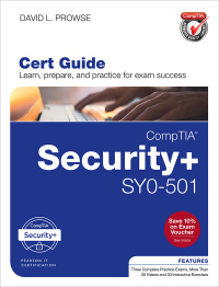 Imagen de portada: CompTIA Security+ SY0-501 Cert Guide 4th edition 9780789758996