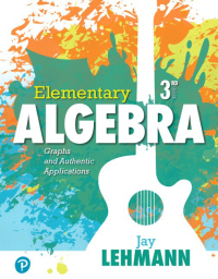 Cover image: Elementary Algebra 3rd edition 9780134756998
