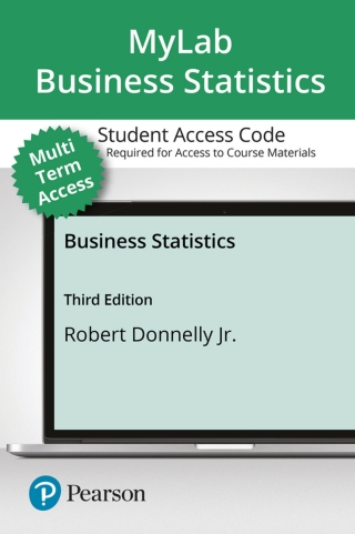 Cover image: MyLab Statistics with Pearson eText Access Code (24 Months) for Business Statistics 3rd edition 9780134782928