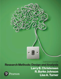 Cover image: Research Methods, Design, and Analysis 13th edition 9780135719305