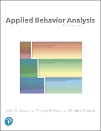 Cover image: Applied Behavior Analysis 3rd edition 9780134752556