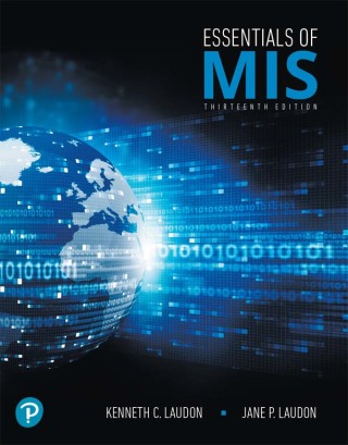Cover image: Essentials of MIS 13th edition 9780134802756