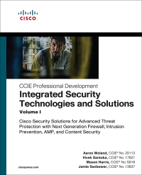 Imagen de portada: Integrated Security Technologies and Solutions - Volume II 1st edition 9781587147074
