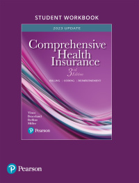 Cover image: Student Workbook for Comprehensive Health Insurance 3rd edition 9780134787299