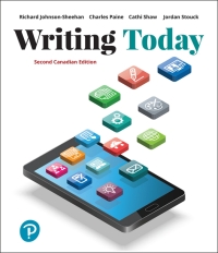 Cover image: Writing Today (Canadian Edition) 2nd edition 9780134025322
