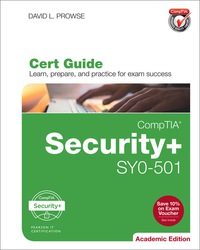 Cover image: CompTIA Security+ SY0-501 Cert Guide, Academic Edition 4th edition 9780789759122