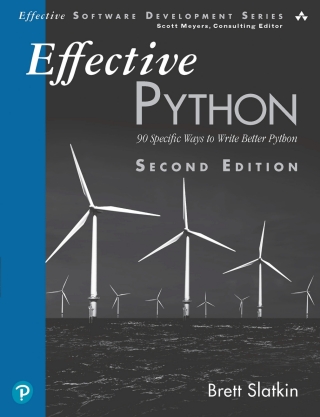Cover image: Effective Python 2nd edition 9780134853987