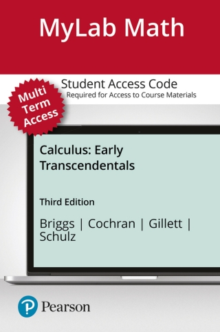 Cover image: MyLab Math with Pearson eText Access Code (24 Months) for Calculus: Early Transcendentals 3rd edition 9780134856926