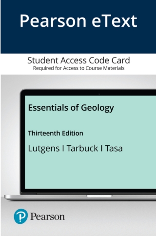 Cover image: Essentials of Geology 13th edition 9780134857084