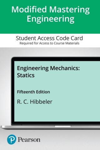 Cover image: Mastering Engineering with Pearson eText Access Code for Engineering Mechanics: Statics 15th edition 9780134867298